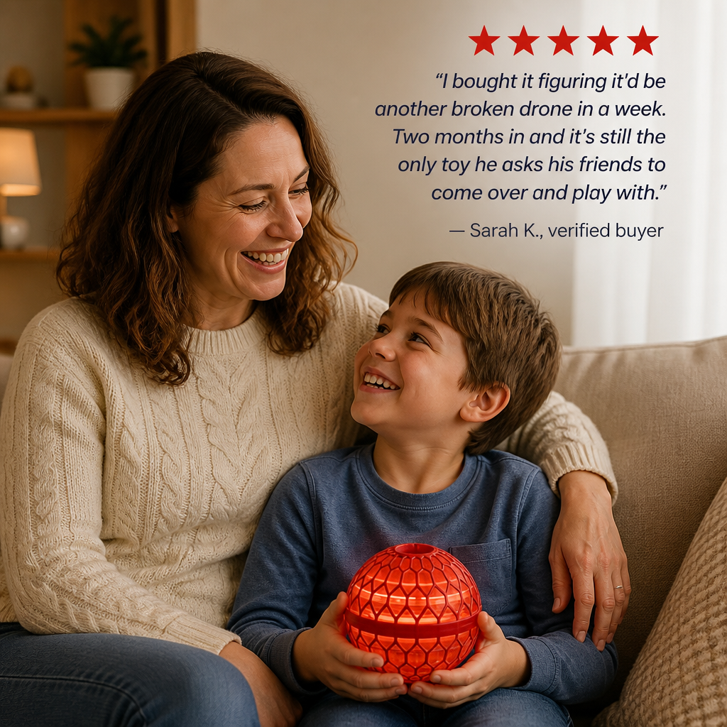AeroLuxe™ Orb — Throw It, Float It, Boomerang It Right Back to You