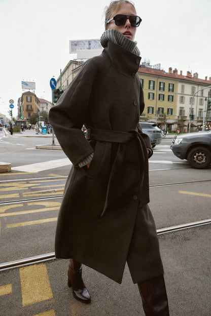 Velvetteer™ Wool Coat with Belt — Wrap Yourself in Tailored Warmth That Boosts Your Confidence All Winter Long