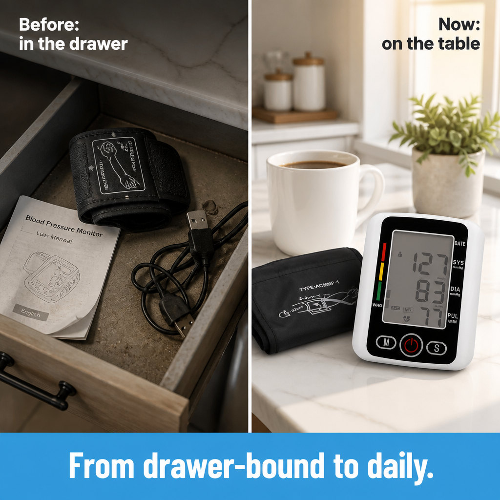 CardioVantage™ — Monitor Your Blood Pressure at Home Using One-Button Spanish Voice Instructions