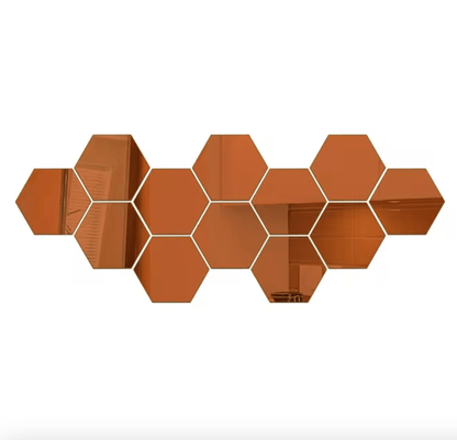 Hexmirror™ | Hexagon-Shaped Mirror Wall Sticker | 50% OFF