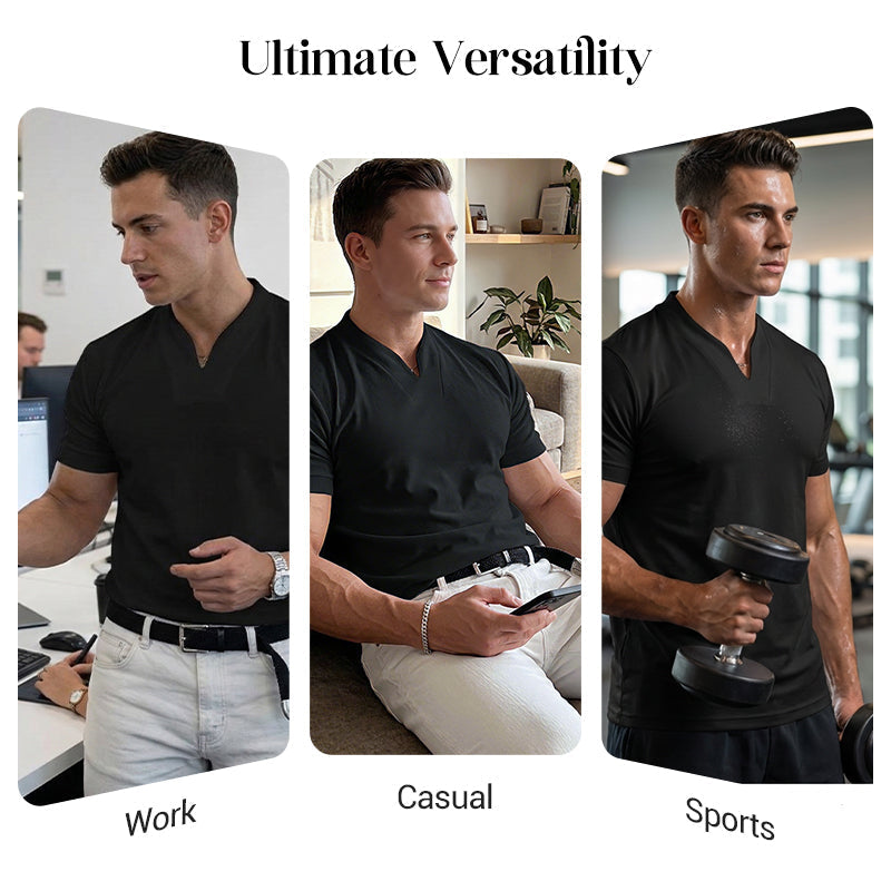VeroStride™ Mens Business Casual V-Neck — Feel Unstoppable with Sharp Style and All-Day Comfort
