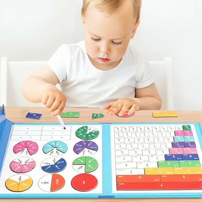 FractionFlair™ Magnetic Puzzle Book — Ignite Your Child’s Confidence by Turning Fractions into Playful Mastery