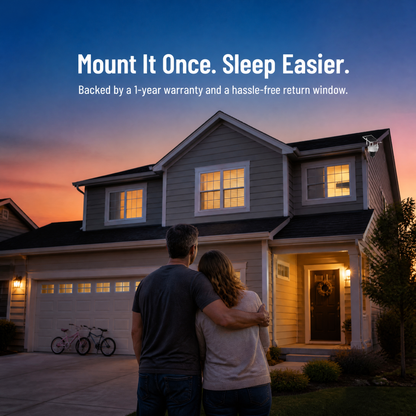 VeroLuxe™ Solar Security Cam — Monitor Every Angle 24/7, Wire-Free Convenience