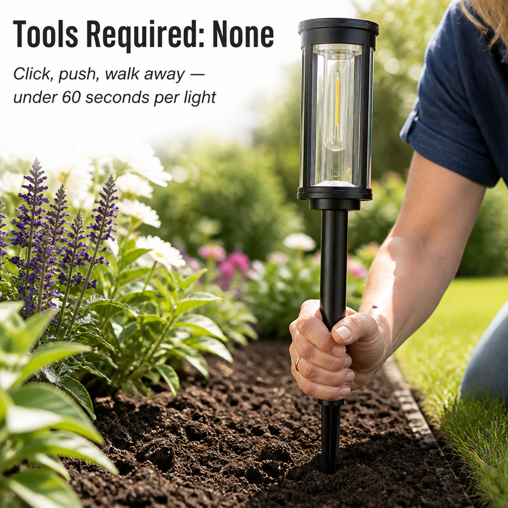 LumaRay™ — Illuminate Your Garden Path for 12 Hours Straight on a Single Day’s Charge