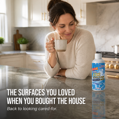 CrystalSure™ — Remove Years of Stains and Lock in Stone Shine in Minutes