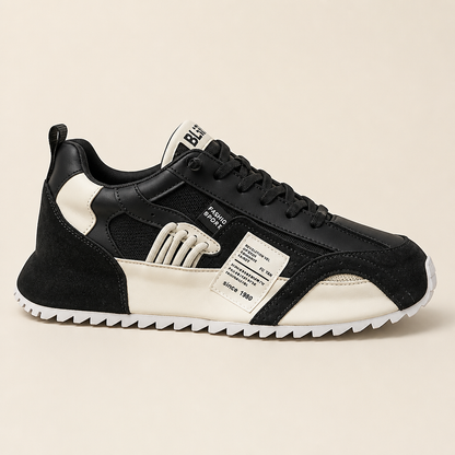 StridePro™ – Heritage Retro Running Sneakers in Suede & Mesh Blend