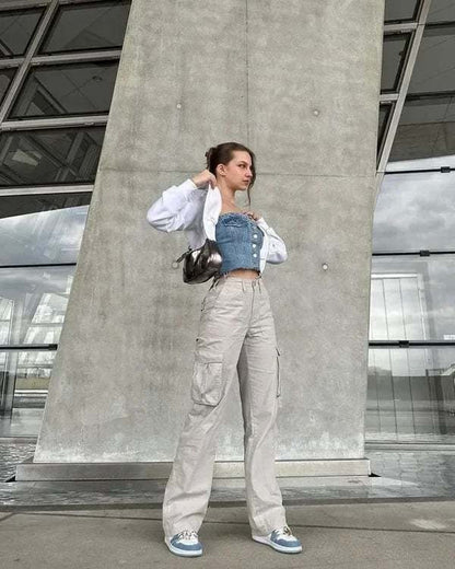 Eleni Cargo Pants with Adjustable Fit
