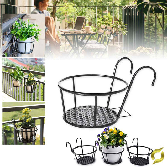 4 Black Hanging Flower Baskets | FLOWERBLOOM
