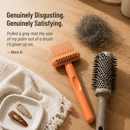 BrushVibe™ — Detangle Hair and Deep-Clean Every Brush with Ease