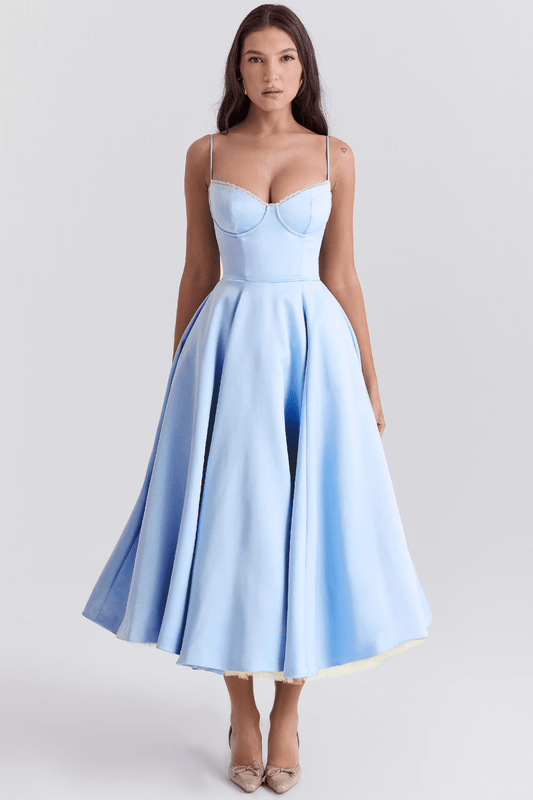 Evelina Elegant Midi Dress