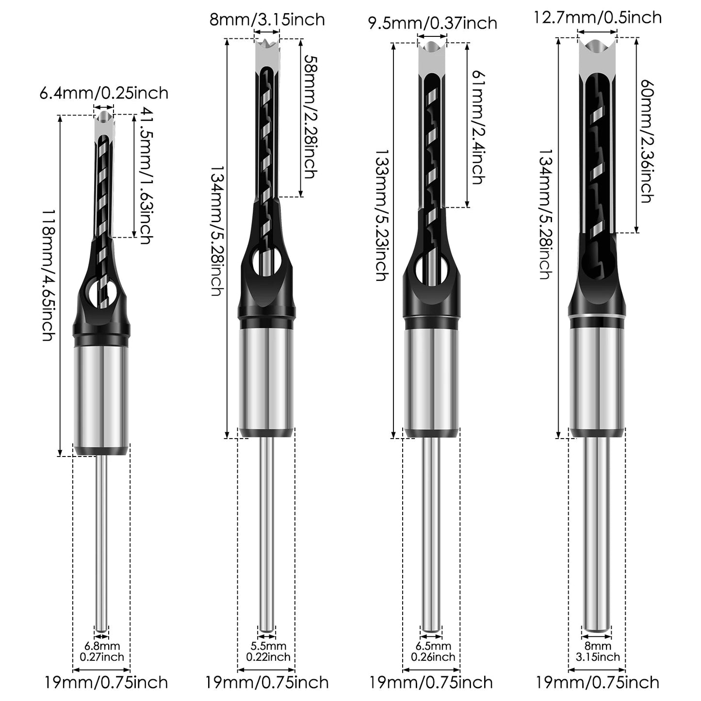 PRECIZO™ Chisel and Adapter Set