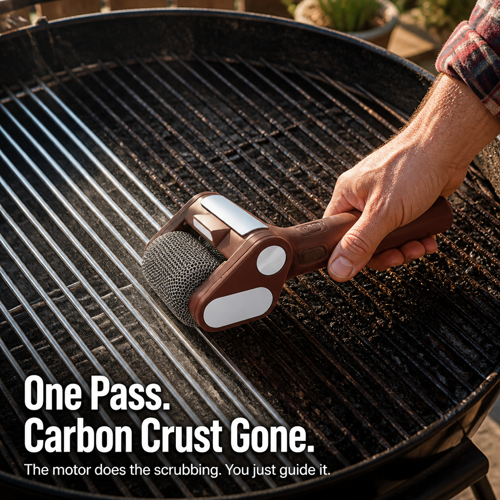 GrillGleam™ — Remove Stuck-On Grease Fast with No Loose Bristles at All