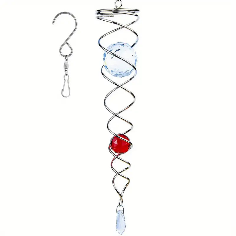 1+1 FREE | CrystalTwister™ - Metal Spiral Crystal Wind Chime [Final Day Discount]
