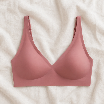 LumiFit™ – Seamless Wireless Bralette with Softly Padded V-Neck Cups