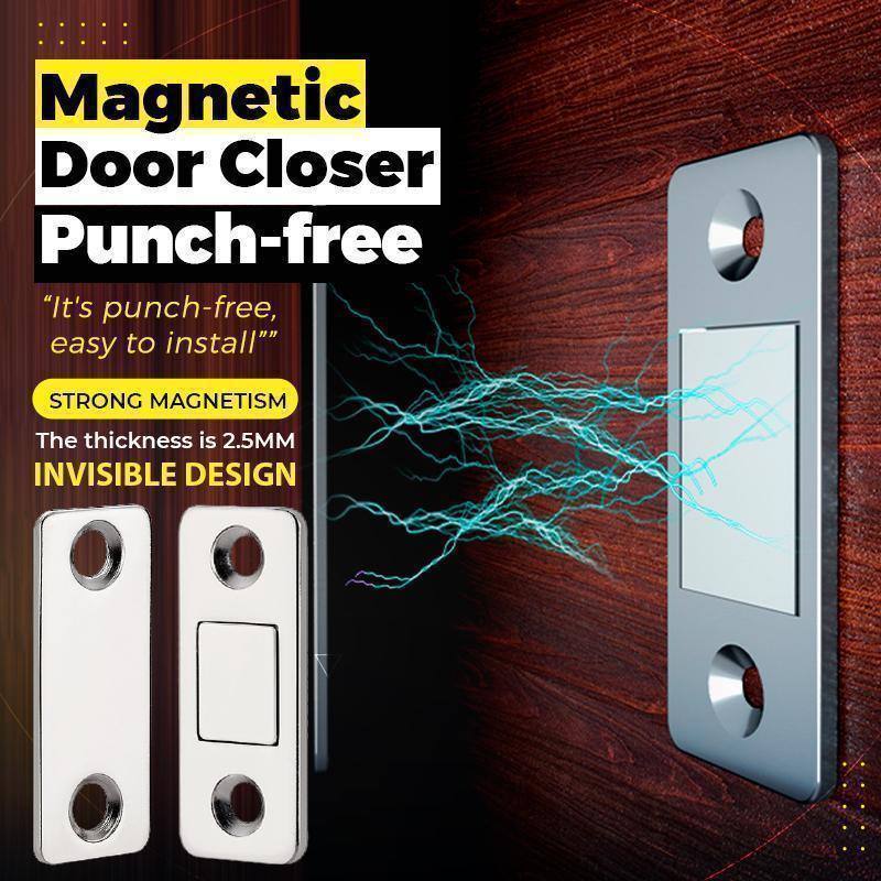 Strong Magnetic Ultra-Thin Invisible Door Catch, Punch-Free (4 pcs)