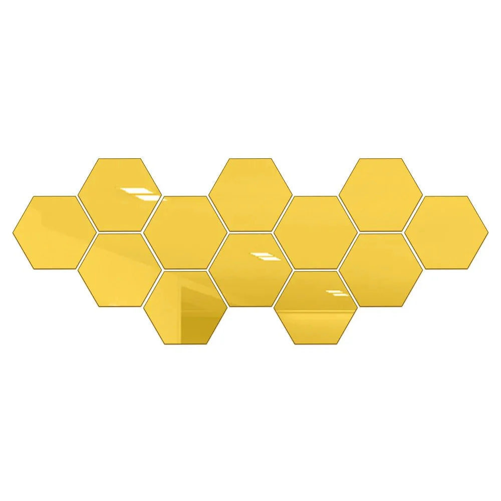 Hexmirror™ | Hexagon-Shaped Mirror Wall Sticker | 50% OFF