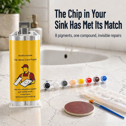 LuxePatch™ — Match Color & Repair Cracked Tile, Stone, or Porcelain Instantly