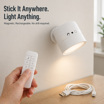 LumaFlex™ — Instantly Brighten Any Wall with Cordless Light in Under a Minute