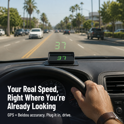 DriveSure™ GPS HUD — Display Your Actual Speed in HD on Your Windshield