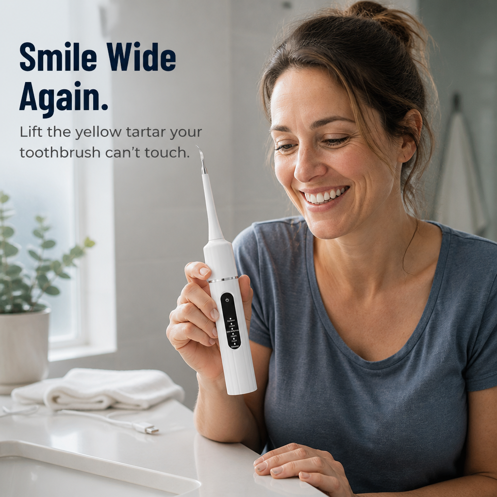 DentaVibe™ — Effortlessly Shatter Stubborn Tartar for a Radiant, Confident Smile