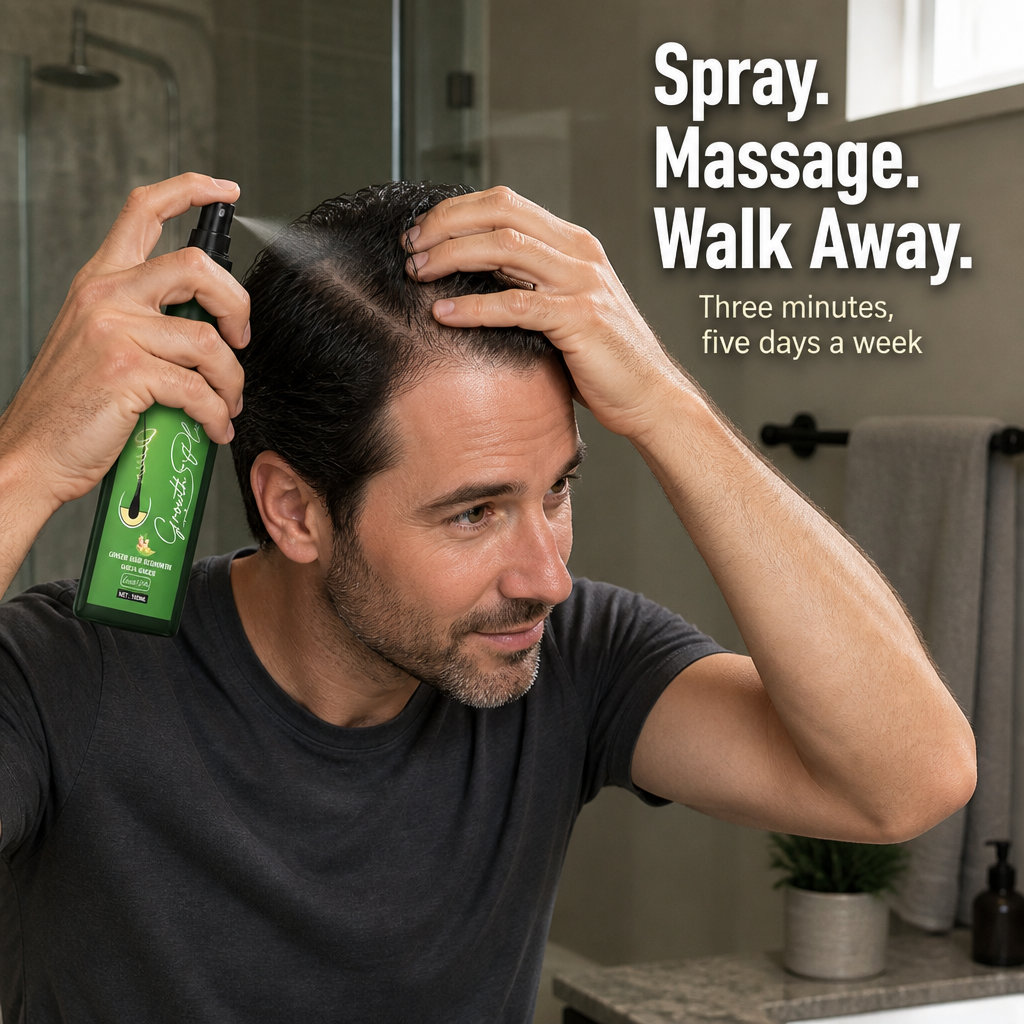 FollicleFire™ Ginger Boost Spray — Ignite Your Scalp’s Power and Watch Thinning Hair Fill In Fast