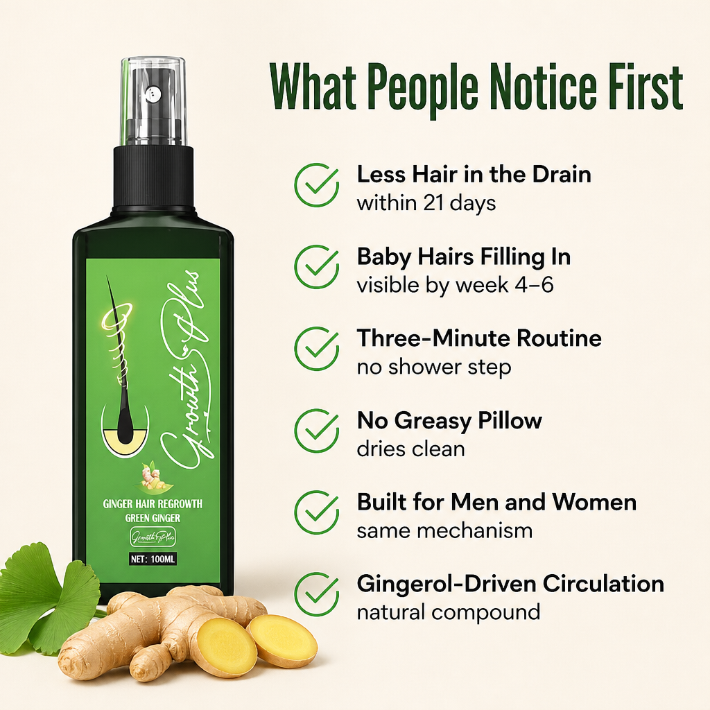 FollicleFire™ Ginger Boost Spray — Ignite Your Scalp’s Power and Watch Thinning Hair Fill In Fast