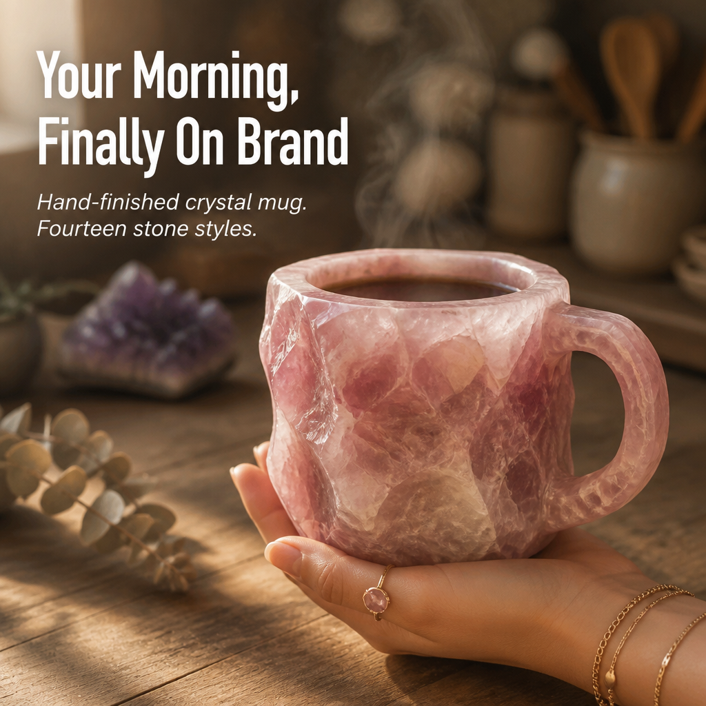 CrystaStone™ — Turn Every Sip Into a Stunning Celebration of Natural Beauty and Warmth
